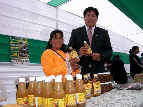Bebida feita de Maca Peruana