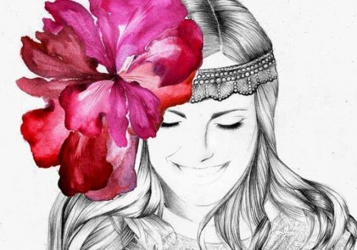 mulher-flor