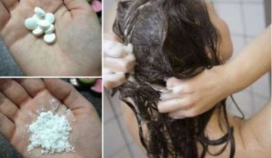 Isso é o que acontece quando você aplica aspirina no cabelo