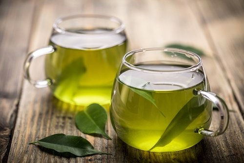 Chá verde com gengibre