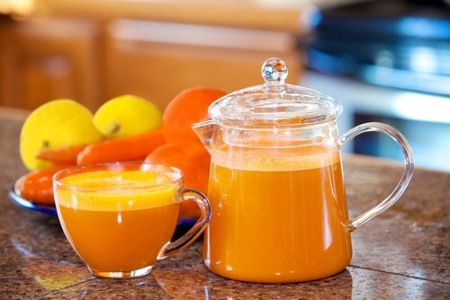 suco no café da manhã