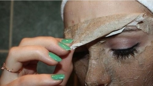 máscara facial de ovo