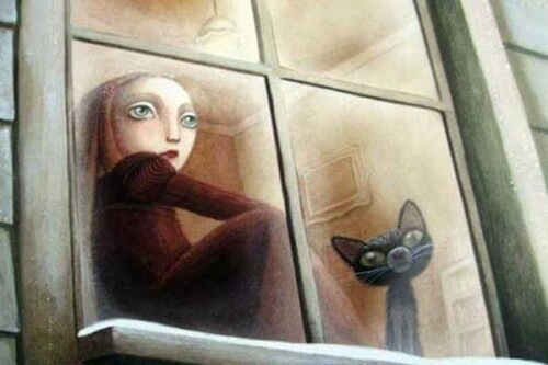 criança-com-um-gato-sentados-na-janela