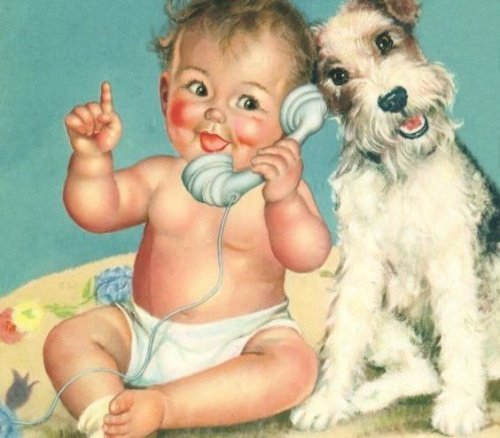Criança com cachorro