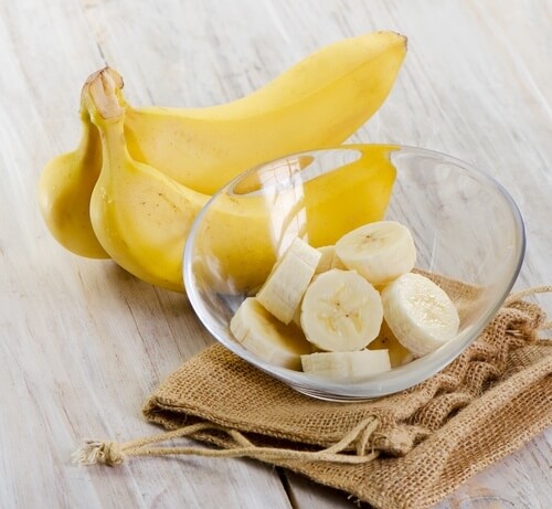 chá de banana e canela