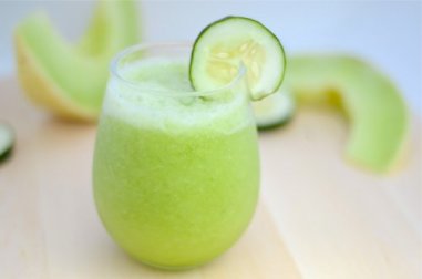 Suco de melão, maçã verde e pepino para perder peso