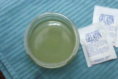 com gelatina