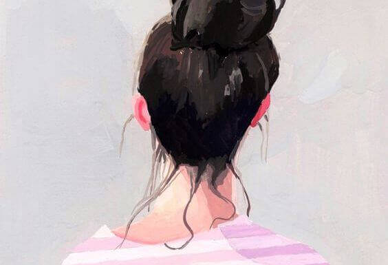 Mulher dando as costas para maus entendidos