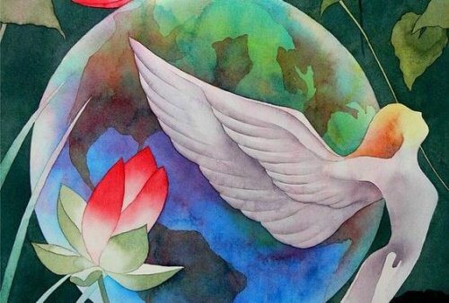 mulher_com_asas_planeta_terra_paz