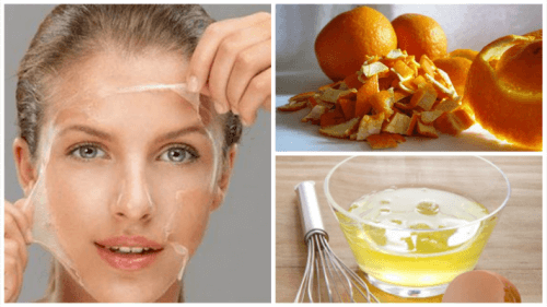 Tratamento de clara de ovo e casca de laranja para tonificar a pele Tratamento de clara de ovo e casca de laranja para tonificar a pele