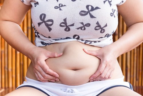 acumulo de gordura abdominal