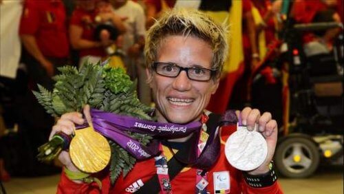 Marieke Vervoort com medalha