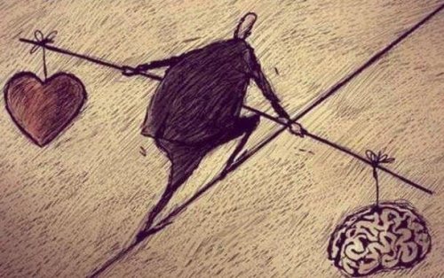 Homem com corações