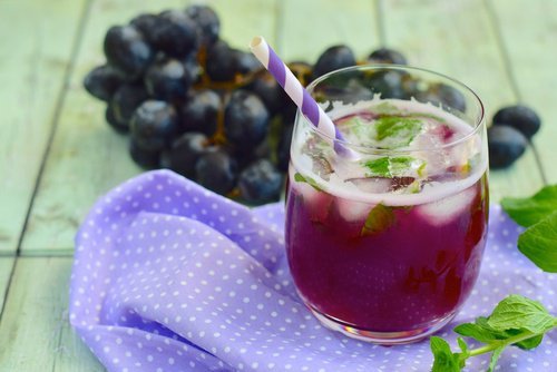 Suco de uva para a gordura abdominal