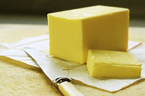 Manteiga na mesada da cozinha