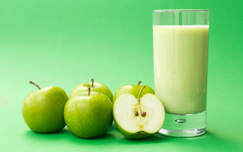 Vitamina de maçã verde e linhaça