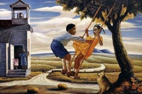 O primeiro amor se balançando