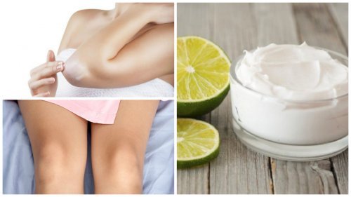 Clareie os cotovelos e os joelhos com este creme caseiro de leite e vitamina E