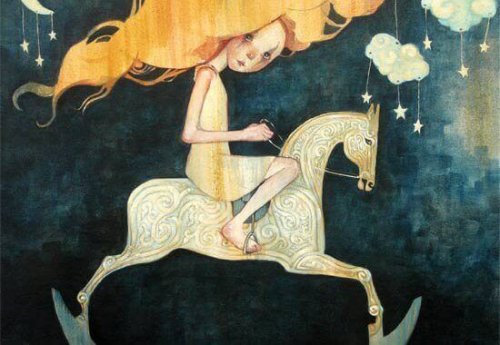 menina a cavalo