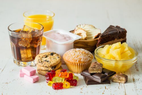 Alimentos doces são ofensivos para o rosto