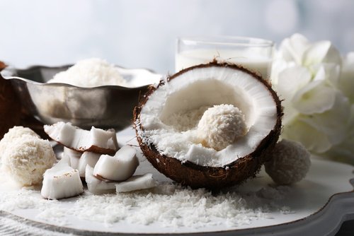 Consumir coco como alimento cru
