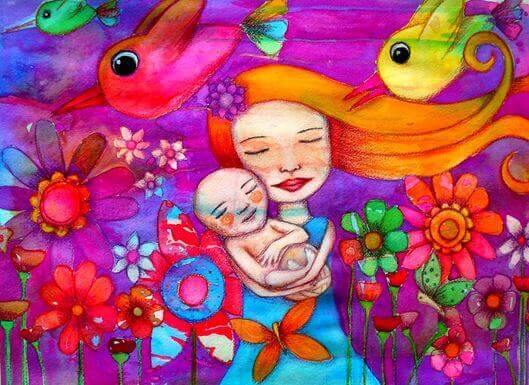 Mãe com bebê