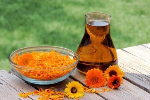 Tratamento de azeite de oliva e calêndula para as estrias