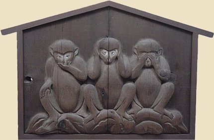 O ensinamento dos três macacos sábios