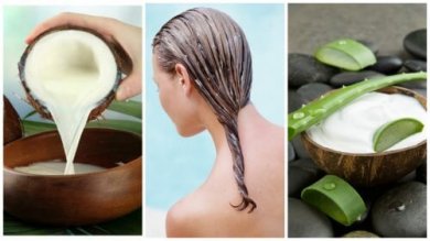Combata a queda de cabelo com este tratamento de aloe vera e leite de coco