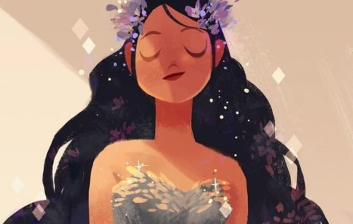 Mulher feliz com sua vida