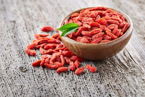Bagas de Goji na tijela