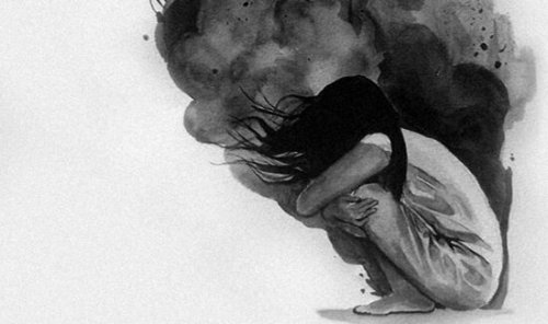 Mulher não conseguindo lidar contra a ansiedade