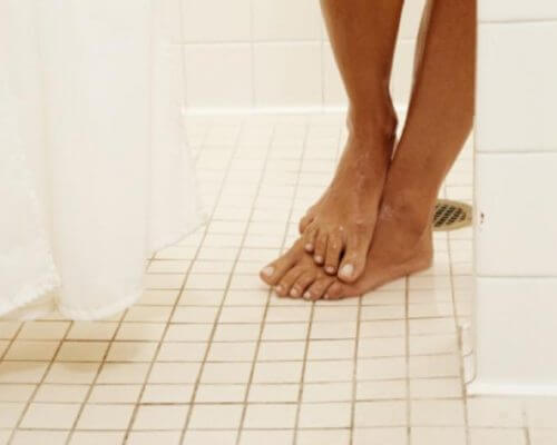 Chuveiro da academia