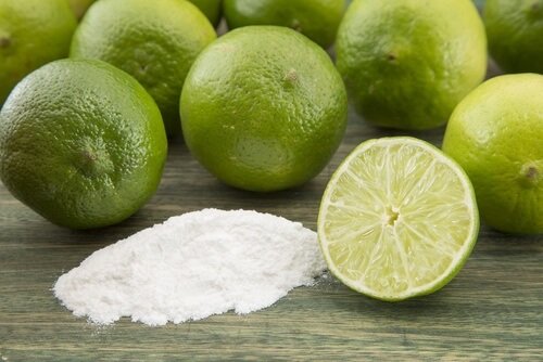 Limão e bicarbonato para preparar esfoliante