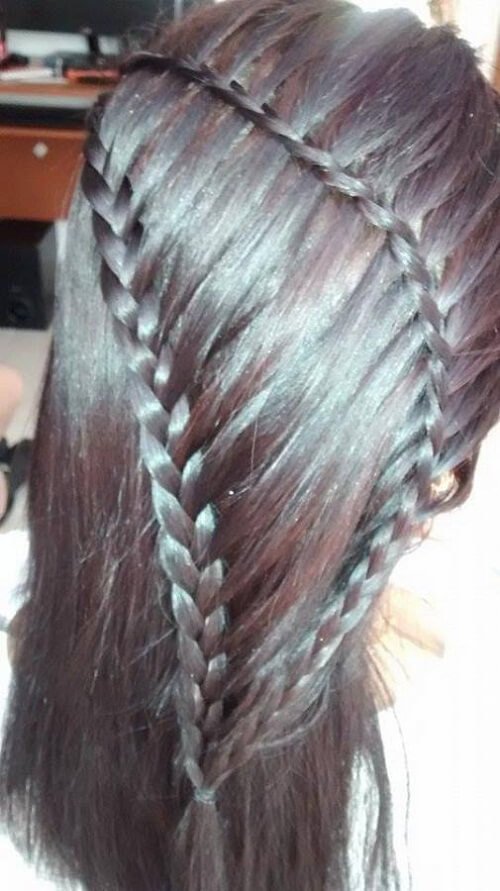 Trança no cabelo
