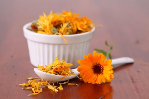 Infusão de calêndula para lubrificar sua área íntima de modo natural