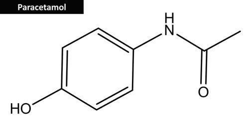 Fórmula química do paracetamol