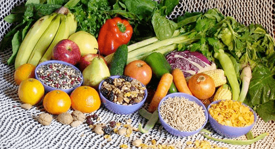 Legumes, vegetais e grãos para uma dieta saudável