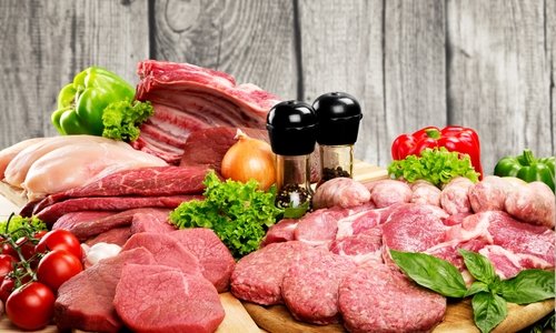 As carnes são alimentos em uma dieta
