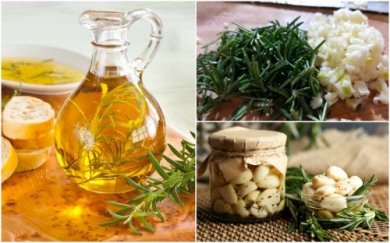 Como preparar um óleo aromatizado de alecrim e alho