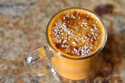 Vitamina de cenoura e chia