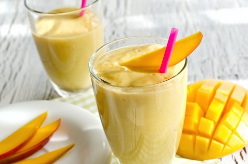 Vitamina de cenoura e manga