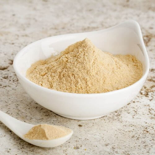 Sementes de feno-grego em pó para remover os pelos