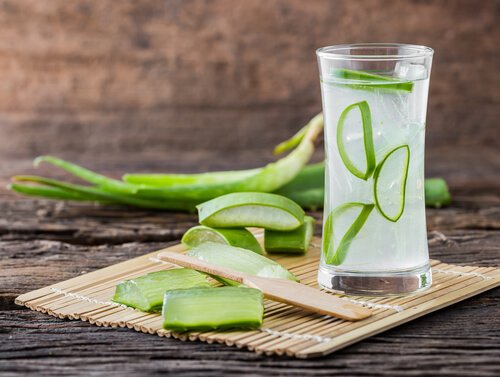 Suco de aloe vera