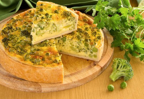 Receita de pizza com espinafres