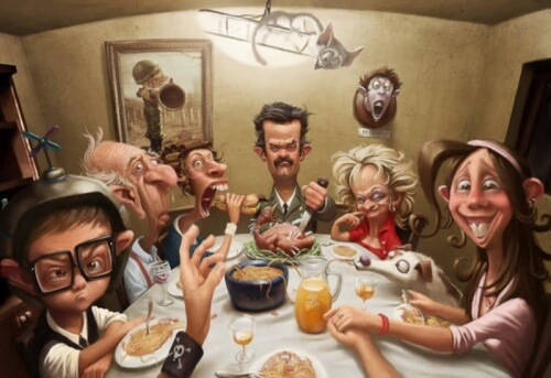 Desenho de familia tóxica