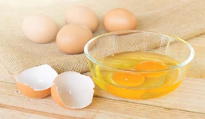 Gema de ovo e azeite