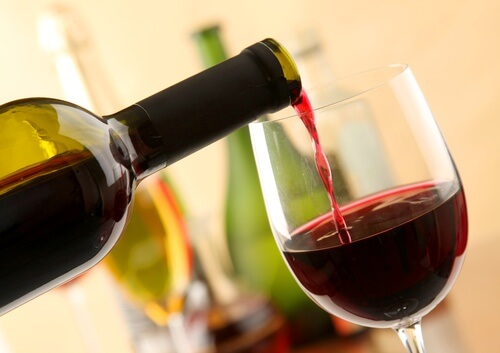 Vinho na taça