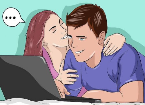 Casal consumindo pornografia