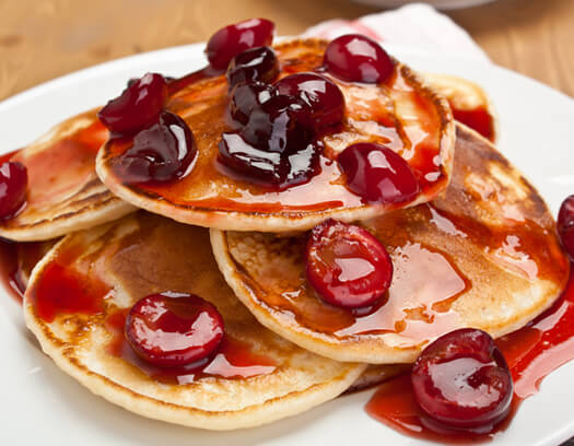 Panquecas no café da manhã